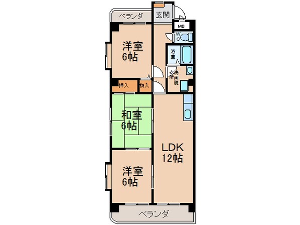 グレース２１の物件間取画像